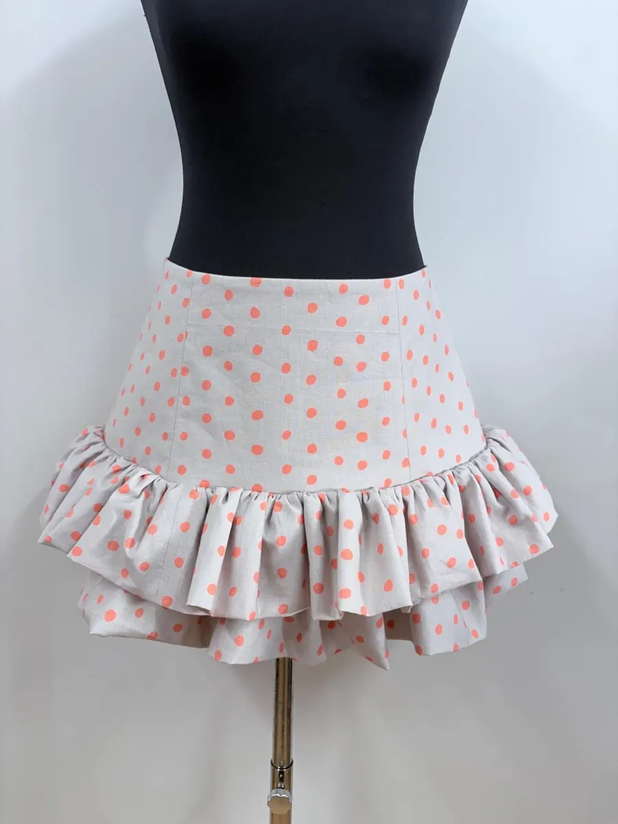 Polka Dot Ruffle Skirt detail 3
