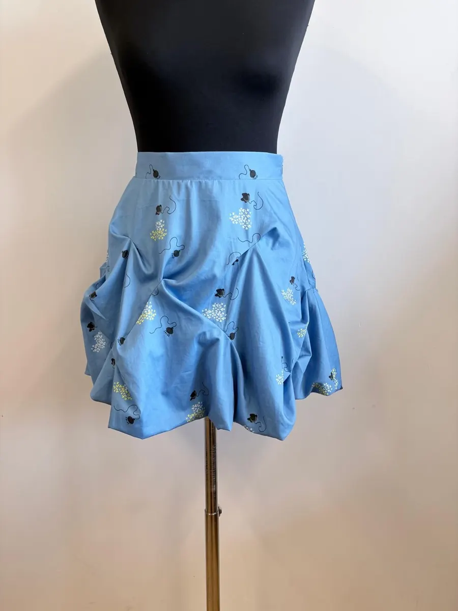 Irregular-Pleat Skirt