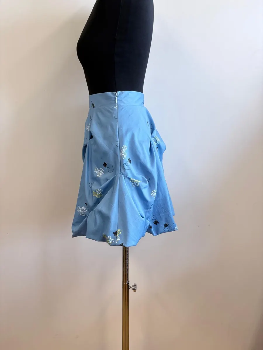 Irregular-Pleat Skirt detail 1