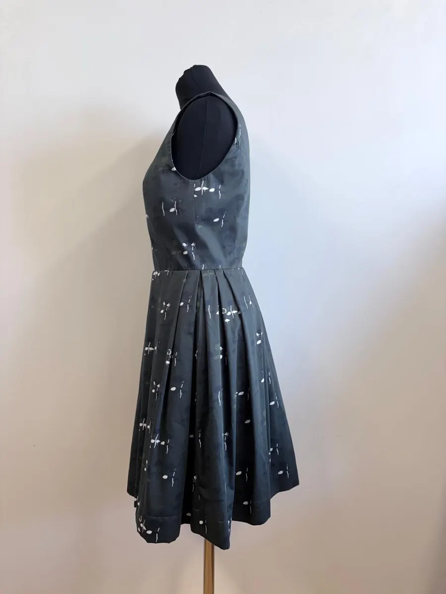 Pleated Cotton Dress detail 1