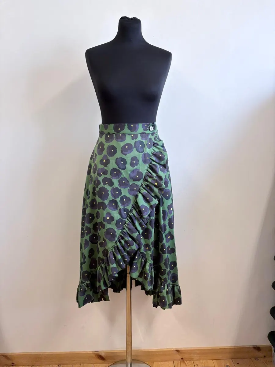 Wrap Ruffle Skirt