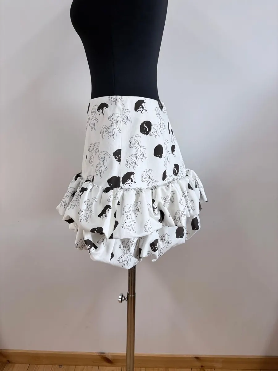 Double-Tiered Ruffle Skirt detail 1
