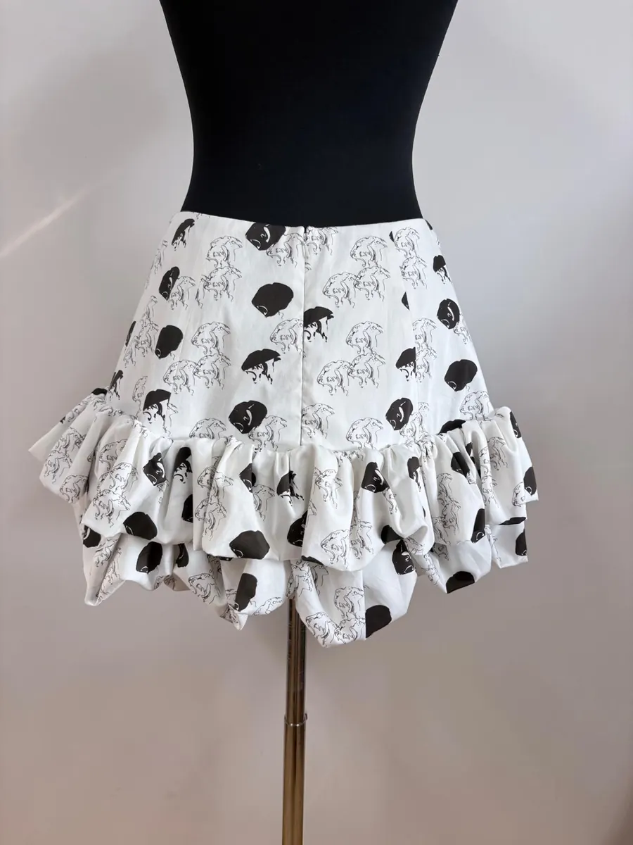 Double-Tiered Ruffle Skirt detail 2